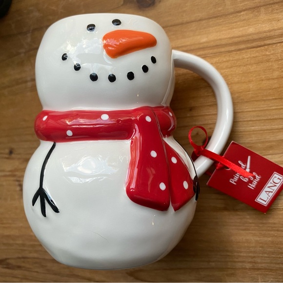 NWT Rare 3 Hand Painted Holiday Coffee Mugs Snowman Mug Santa Mug Christmas Tree - Picture 2 of 8